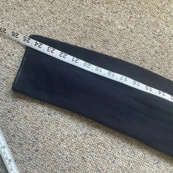 Y2K Jones New York Women's M Black Open Front Cardigan Satin Trim Ruffle Goth - Picture 5 of 11